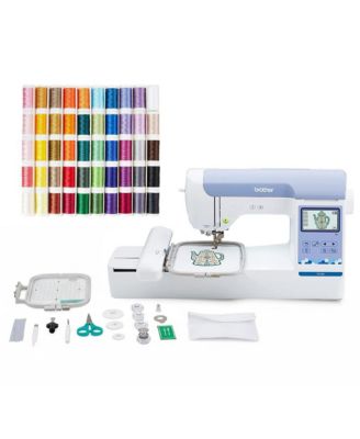 PE900 Embroidery Machine with 193 Designs and 50-Piece Thread Set