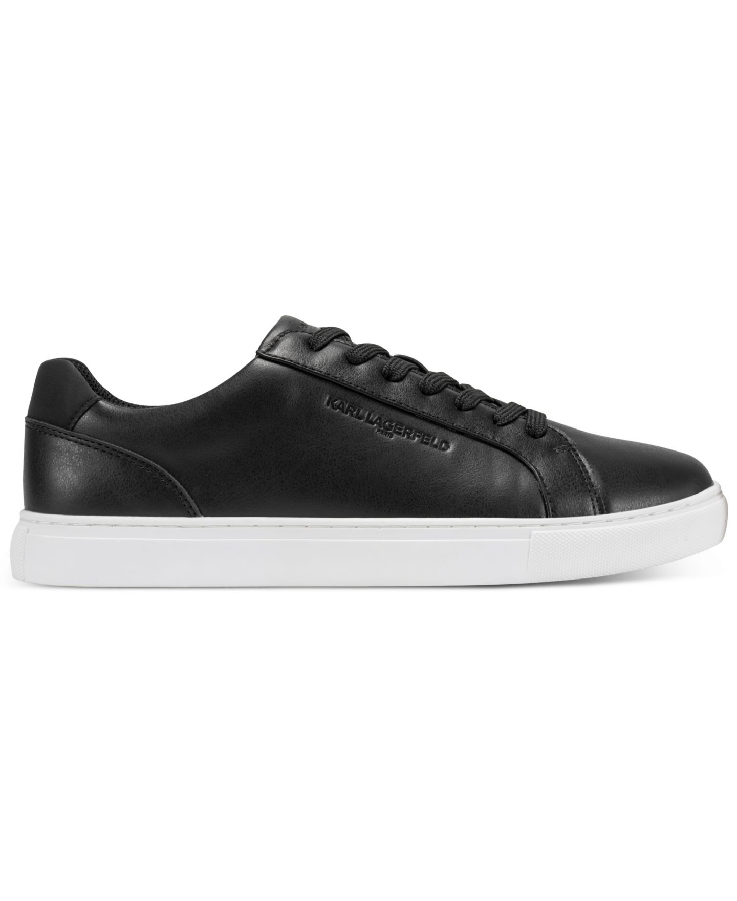 Мужские кроссовки KARL LAGERFELD PARIS Avenix Low Profile Embossed Logo, цвет: Чёрный — фото 2