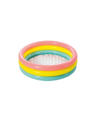 Inflatable Pool Sunset Glow Kiddie Toddler Backyard Water Splash