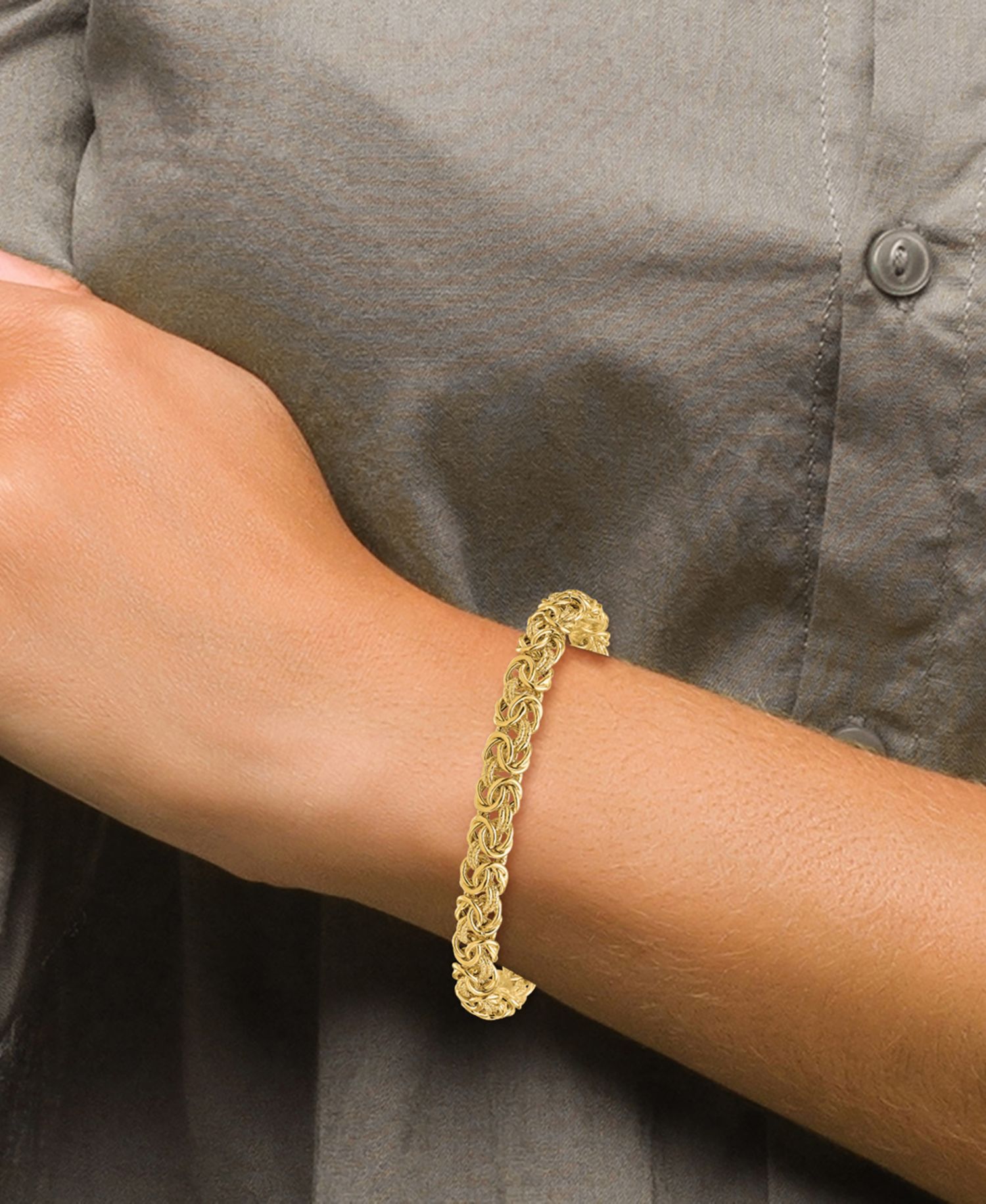 Byzantine Chain Bracelet in 18k Yellow Gold