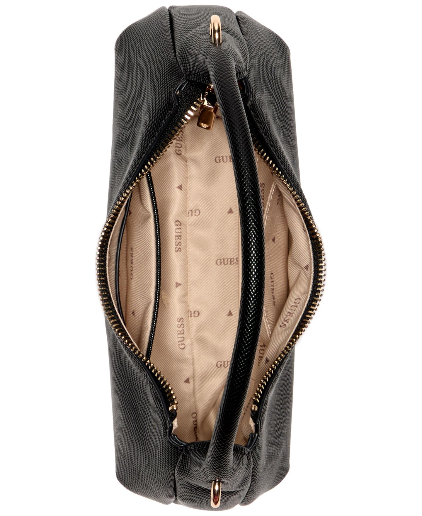 Женская сумка GUESS Gilda Small Top Handle Hobo Handbag, цвет: Чёрный — фото 4