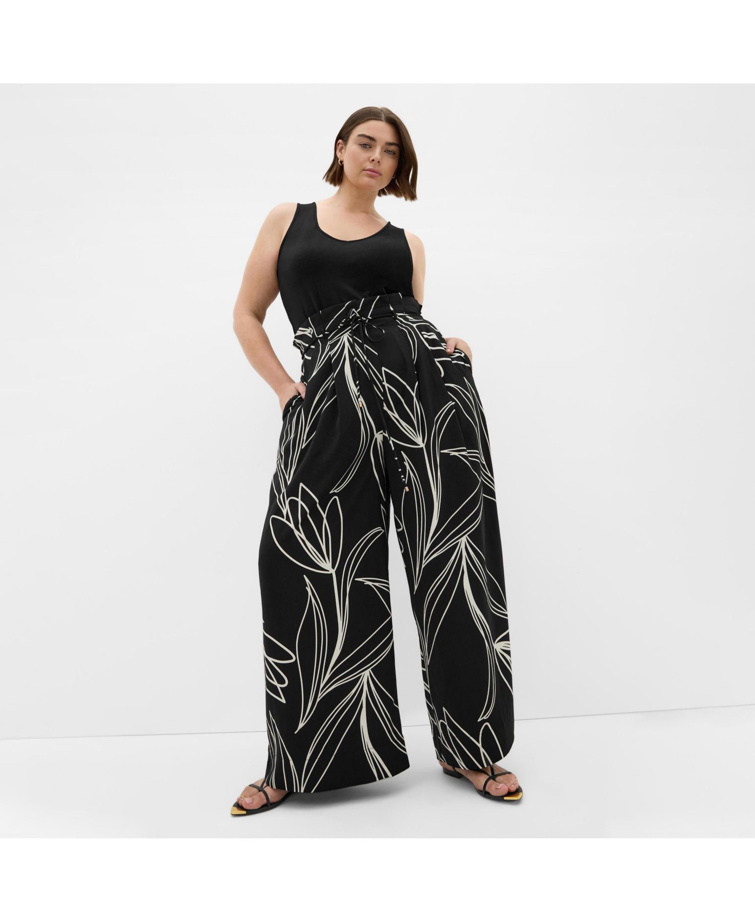 Women's Shania Bloom Print Wide Leg Pant