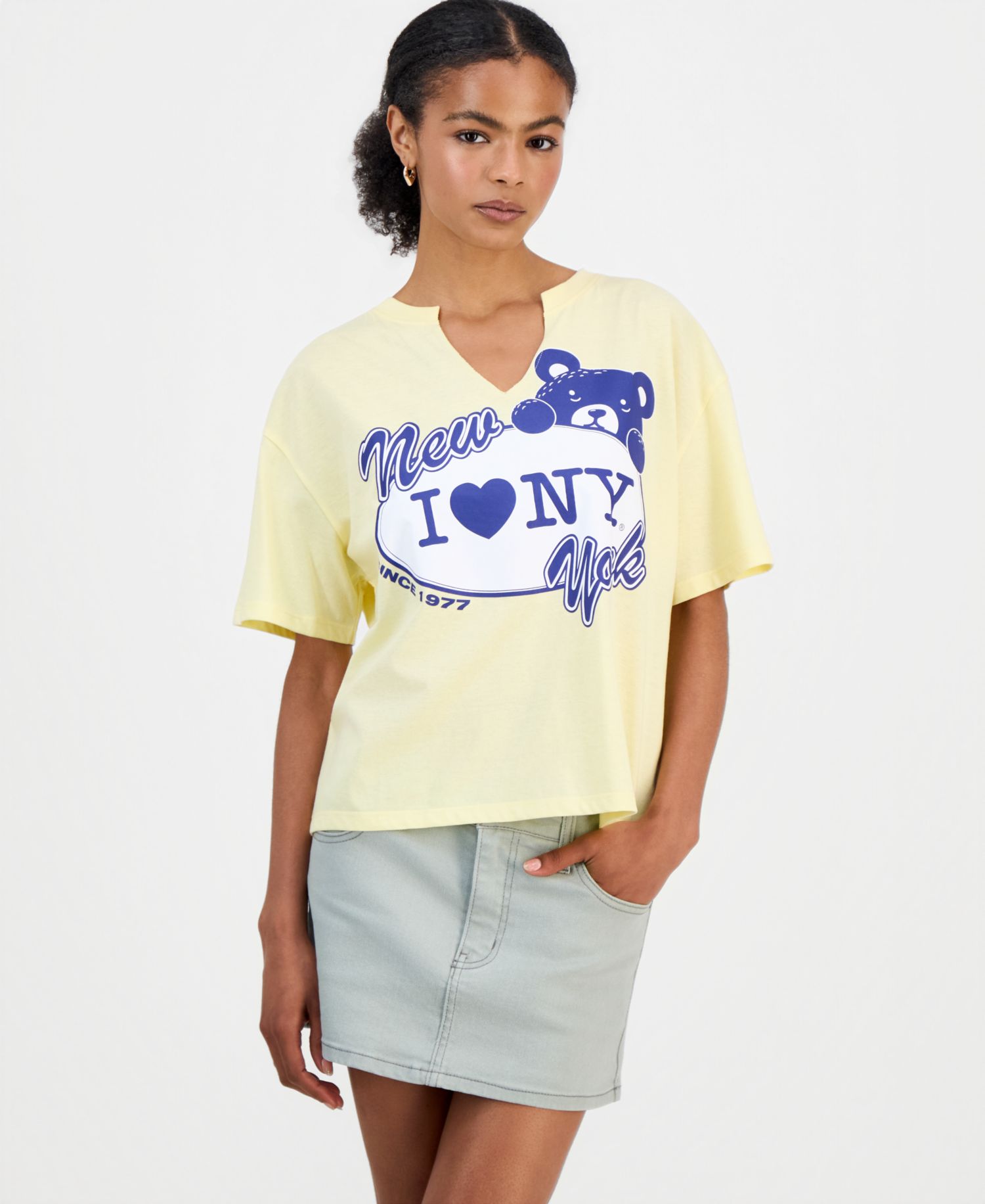 Juniors' I Love NY Graphic T-Shirt