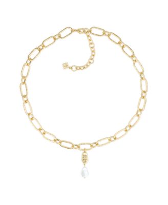 Patricia Nash Hammered Ring Collection Open Link Y Necklace - Gold 29$