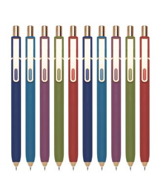 Gel Pens Retractable Metal Clip Office Ink Fine Point