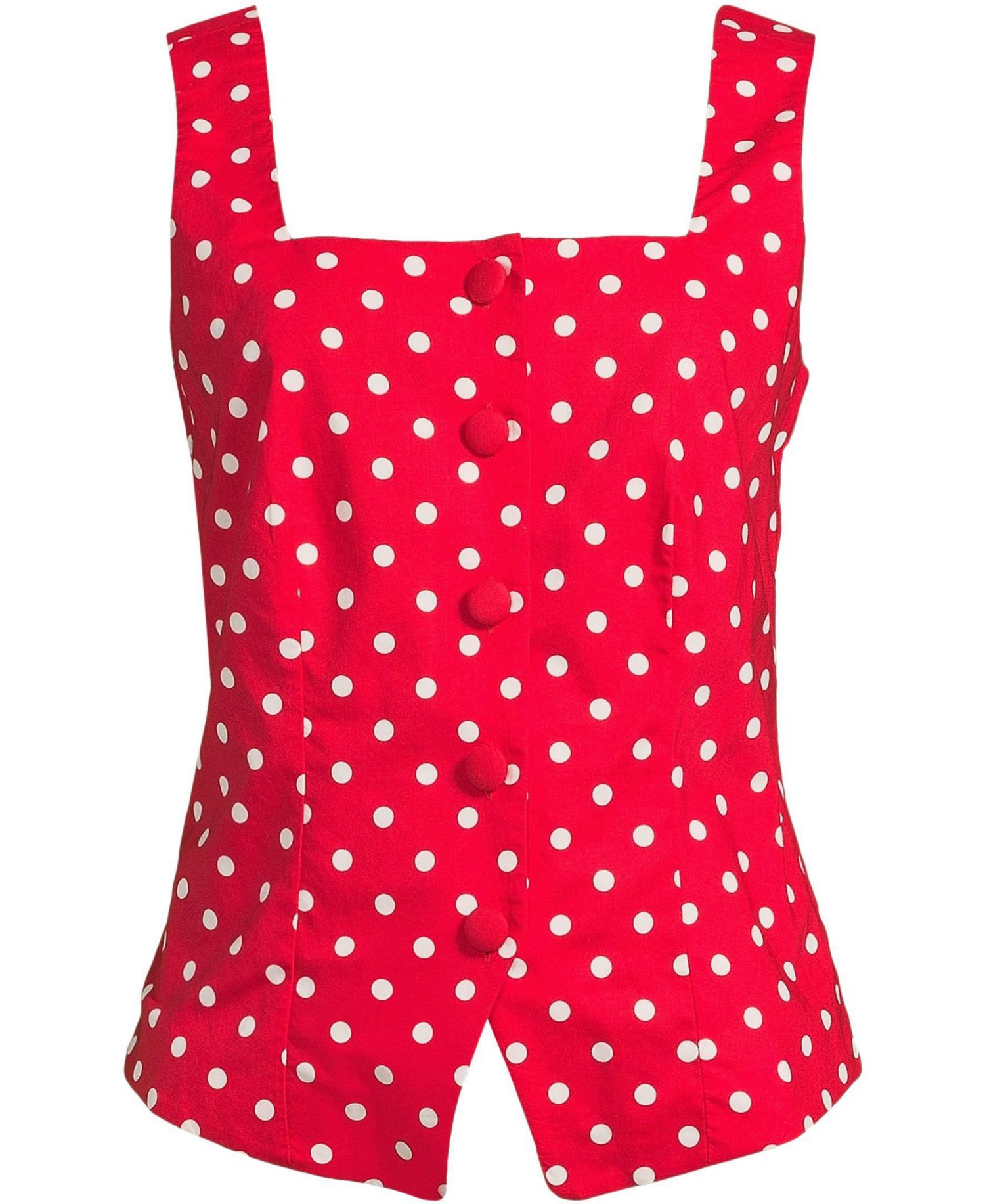Women's Poplin Square Neck Vest