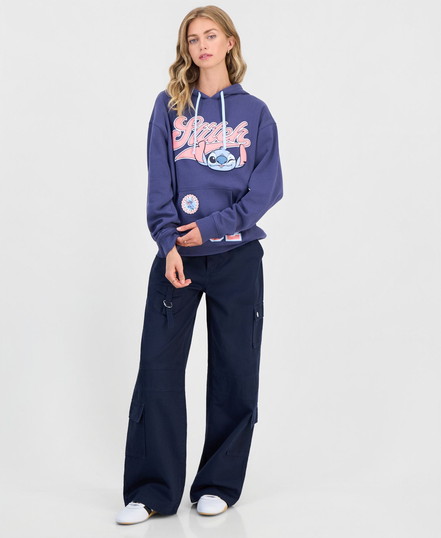 Juniors' Stitch Graphic Hoodie