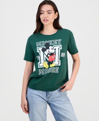 Juniors' Mickey Mouse Varsity Short-Sleeve T-Shirt