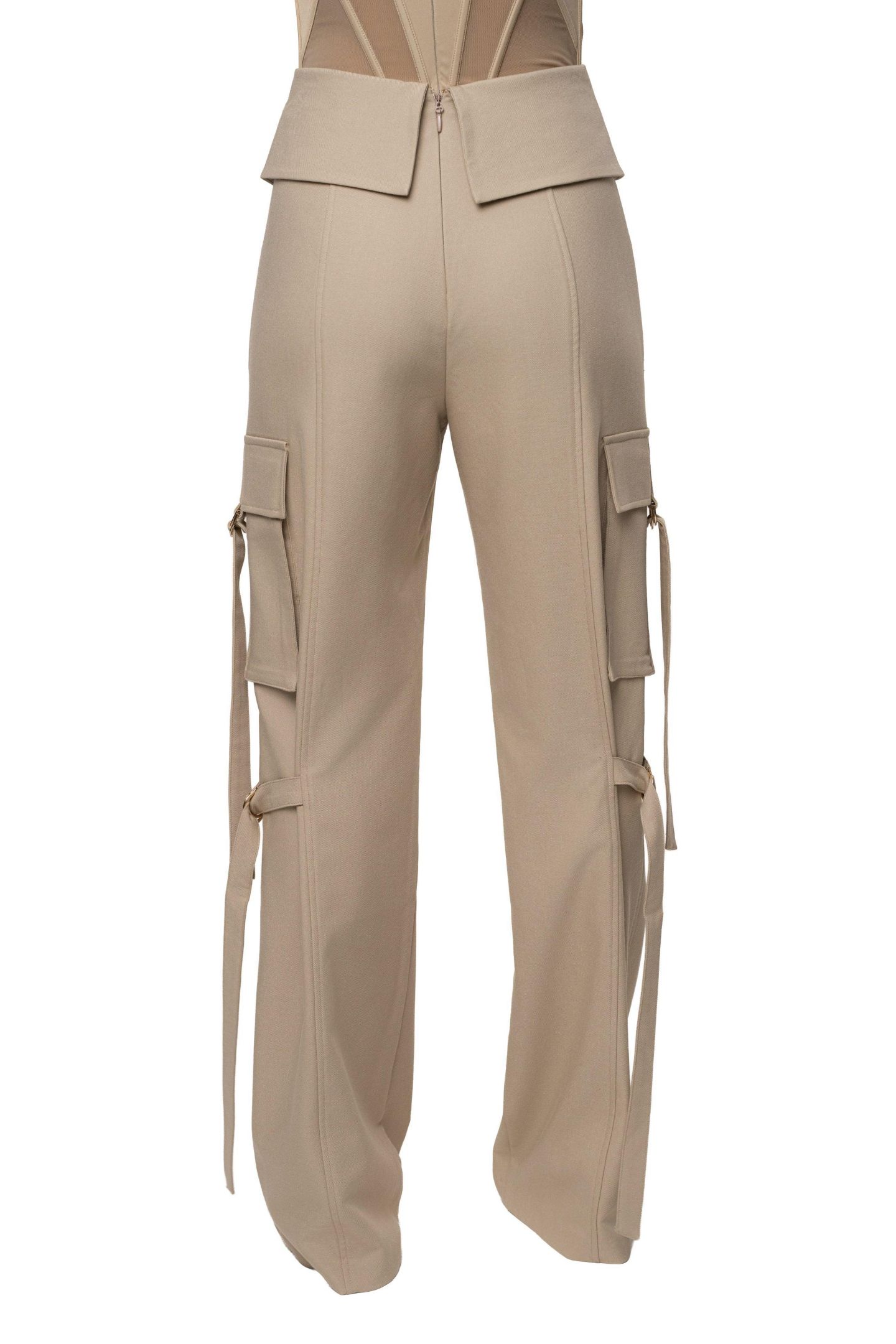Женские брюки JLUXLABEL Downtown Cargo Pant, цвет: Серо-бежевый — фото 3