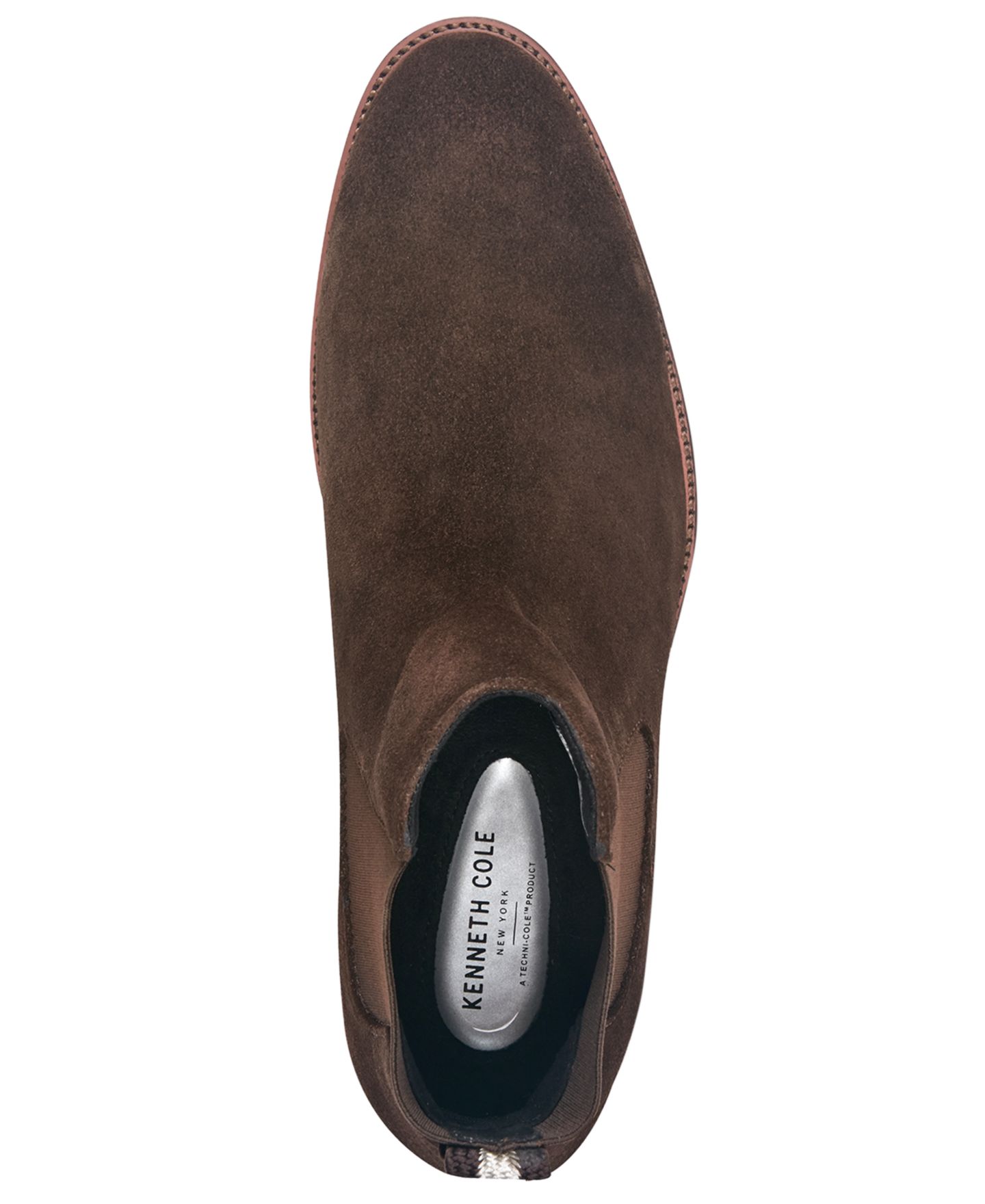 Мужские ботинки Kenneth Cole New York Tully Leather Chelsea, цвет: Коричневый замшевый — фото 4