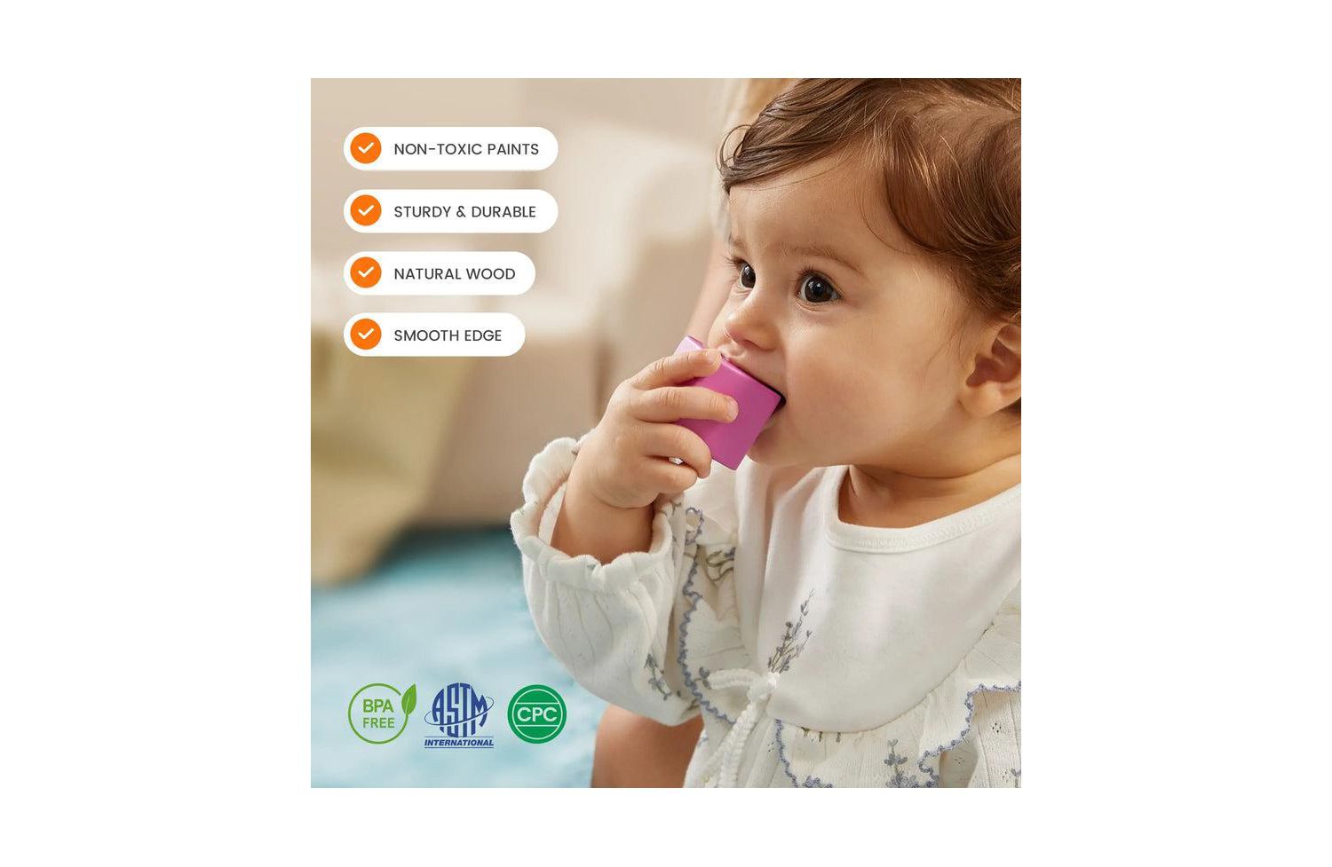 9-in-1 Wooden Activity Cube - Montessori Baby Activity Center
