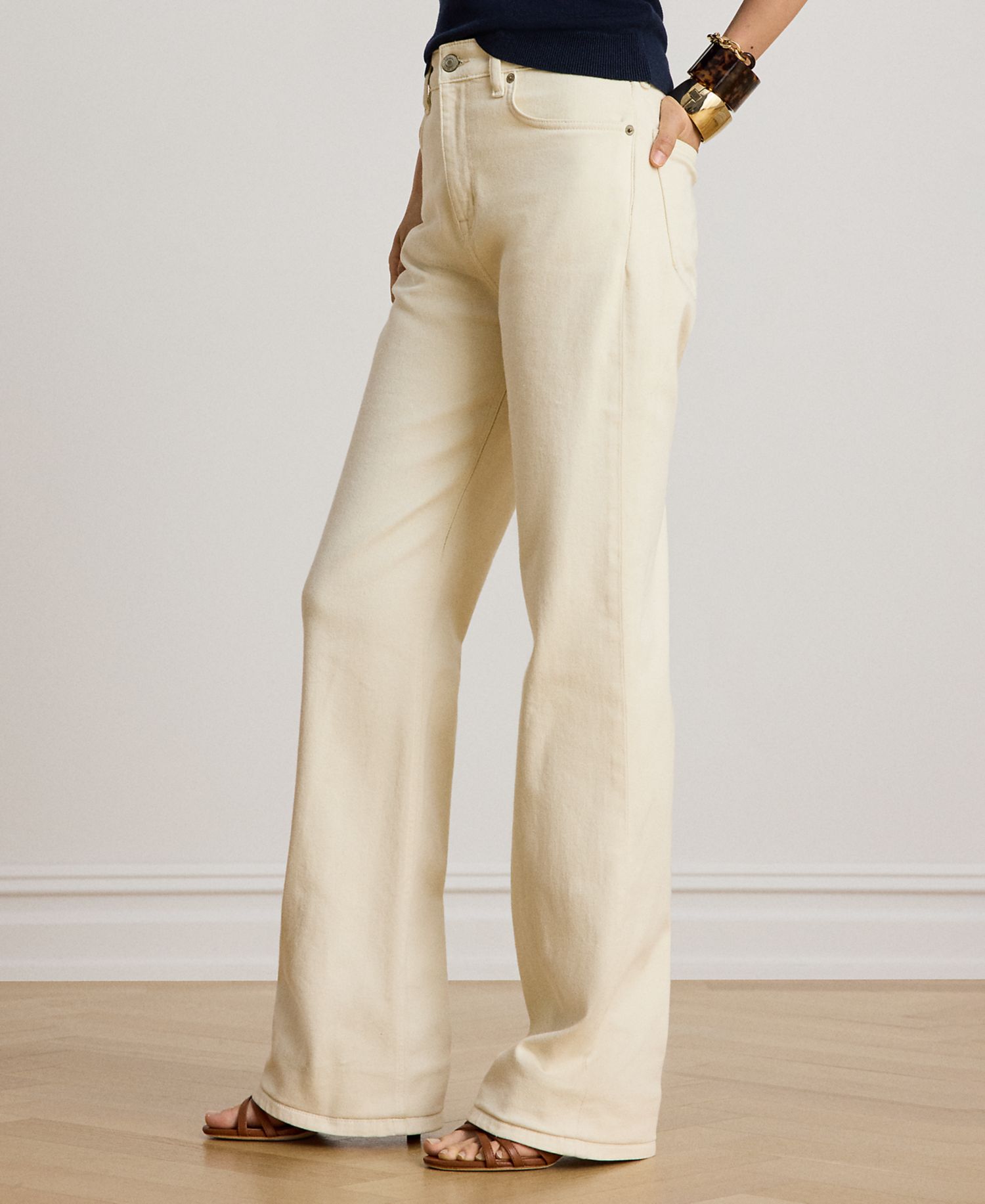 Petite High-Rise Straight-Leg Jeans