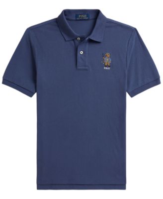 Boys' 8-20 Polo Bear Cotton Mesh Polo Shirt