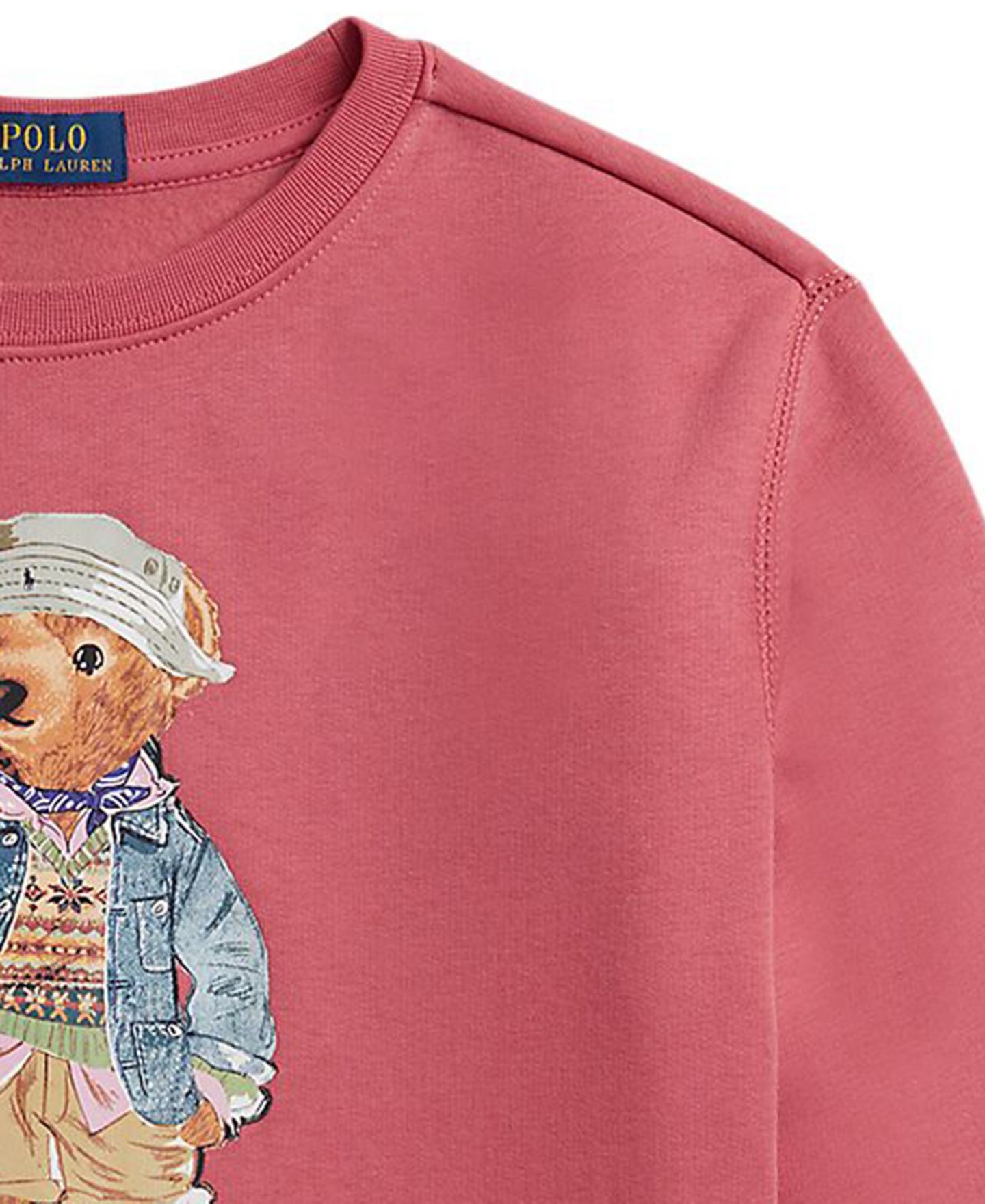 Толстовка Polo Ralph Lauren Polo Bear Fleece для мальчиков, цвет: Ягодный — фото 3