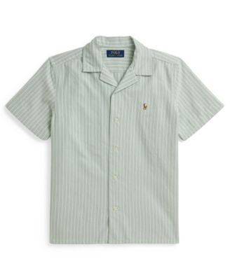 Boys' 8-20 Striped Oxford Camp Shirt