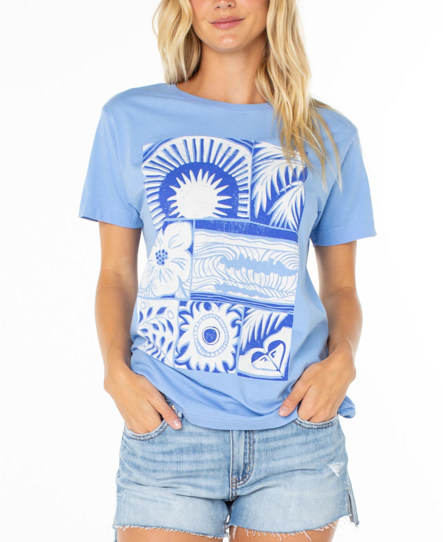 Women's Beach Things Graphic Crewneck Top