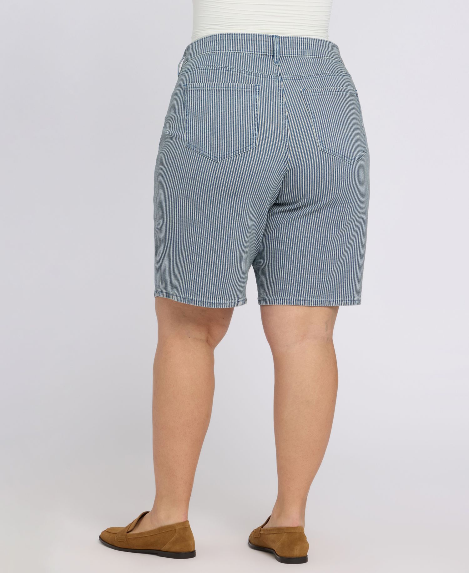 Plus Size Lilly Mid-Rise Shorts with Lift Tuck Technology