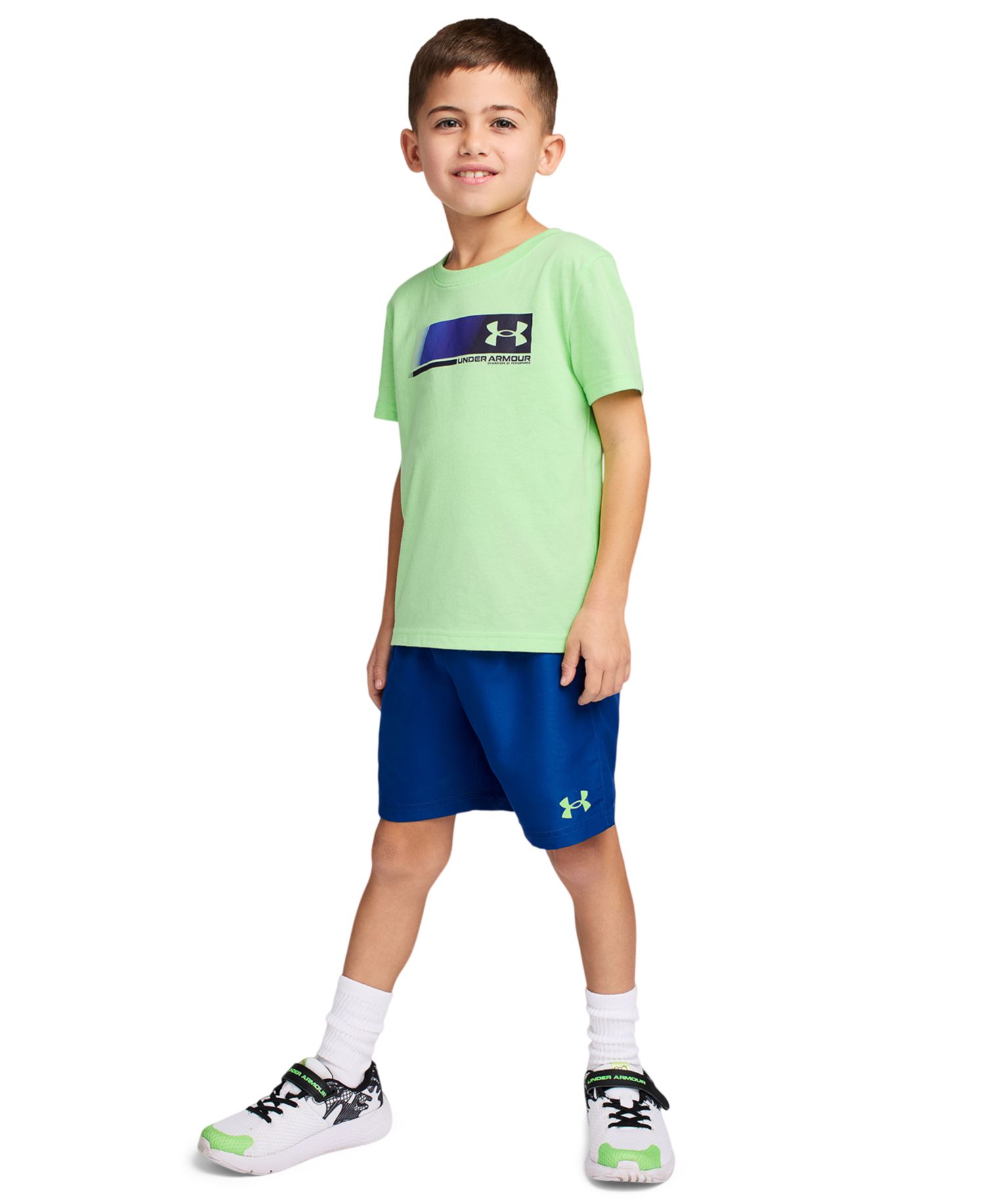 Boys' 2T-7 Short-Sleeve T-Shirt and Shorts, 2-Piece Set