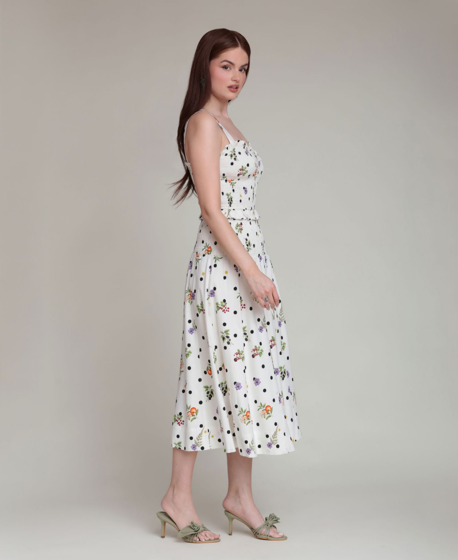 Women's Smocked Sweetheart Neck Tank Top