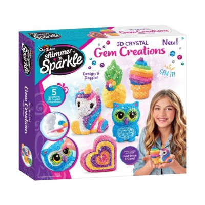 Shimmer N' Sparkle: 3D Crystal Gem Creations