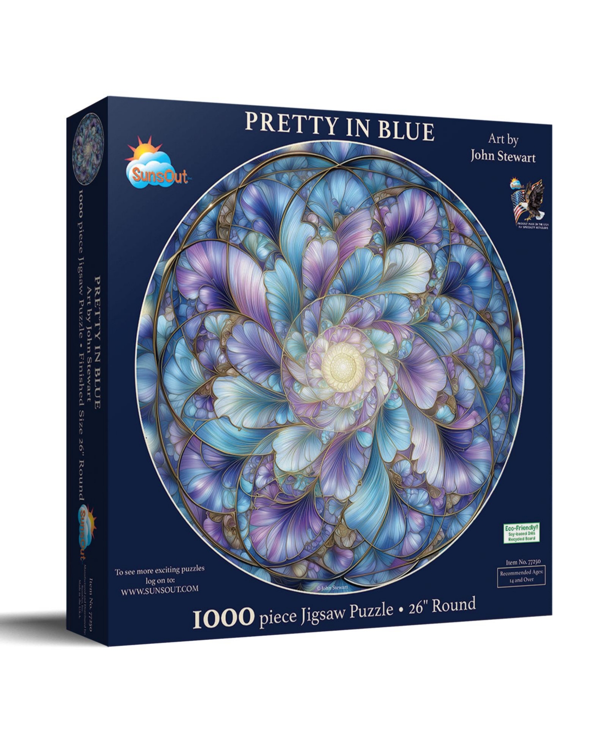 SunsOut Pretty in Blue 1000 piece Jigsaw Puzzle for Adults