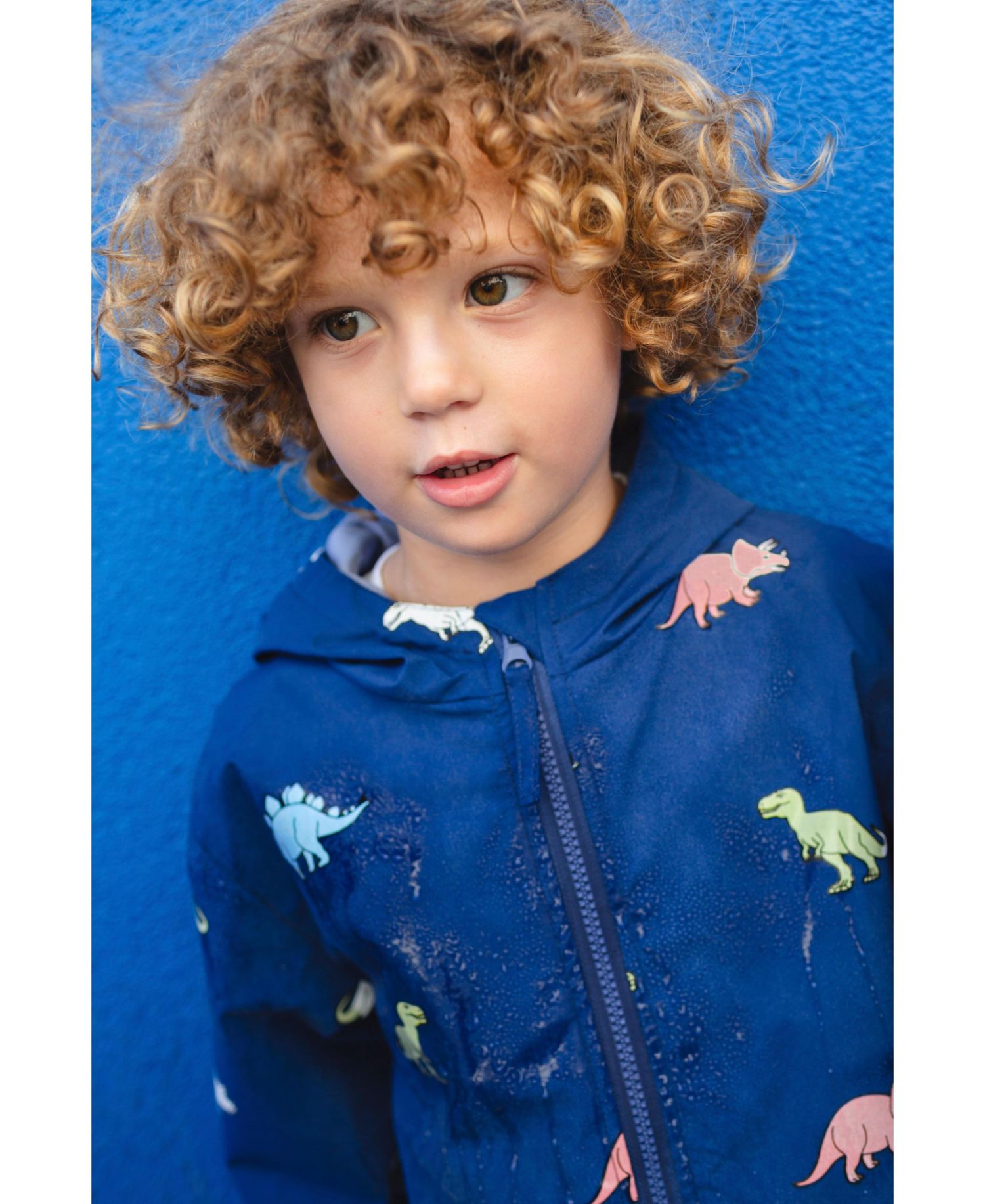 Boys Color Changing Hooded Raincoat