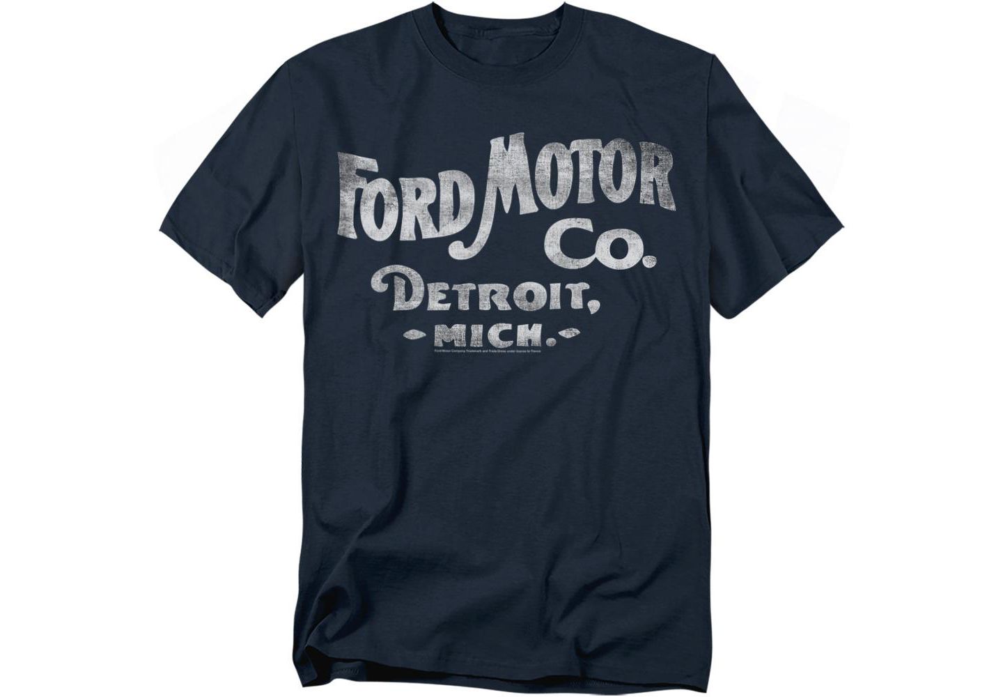 Мужская футболка Mustang Ford Detroit Michigan Classic, цвет: Тёмно-синий — фото 1