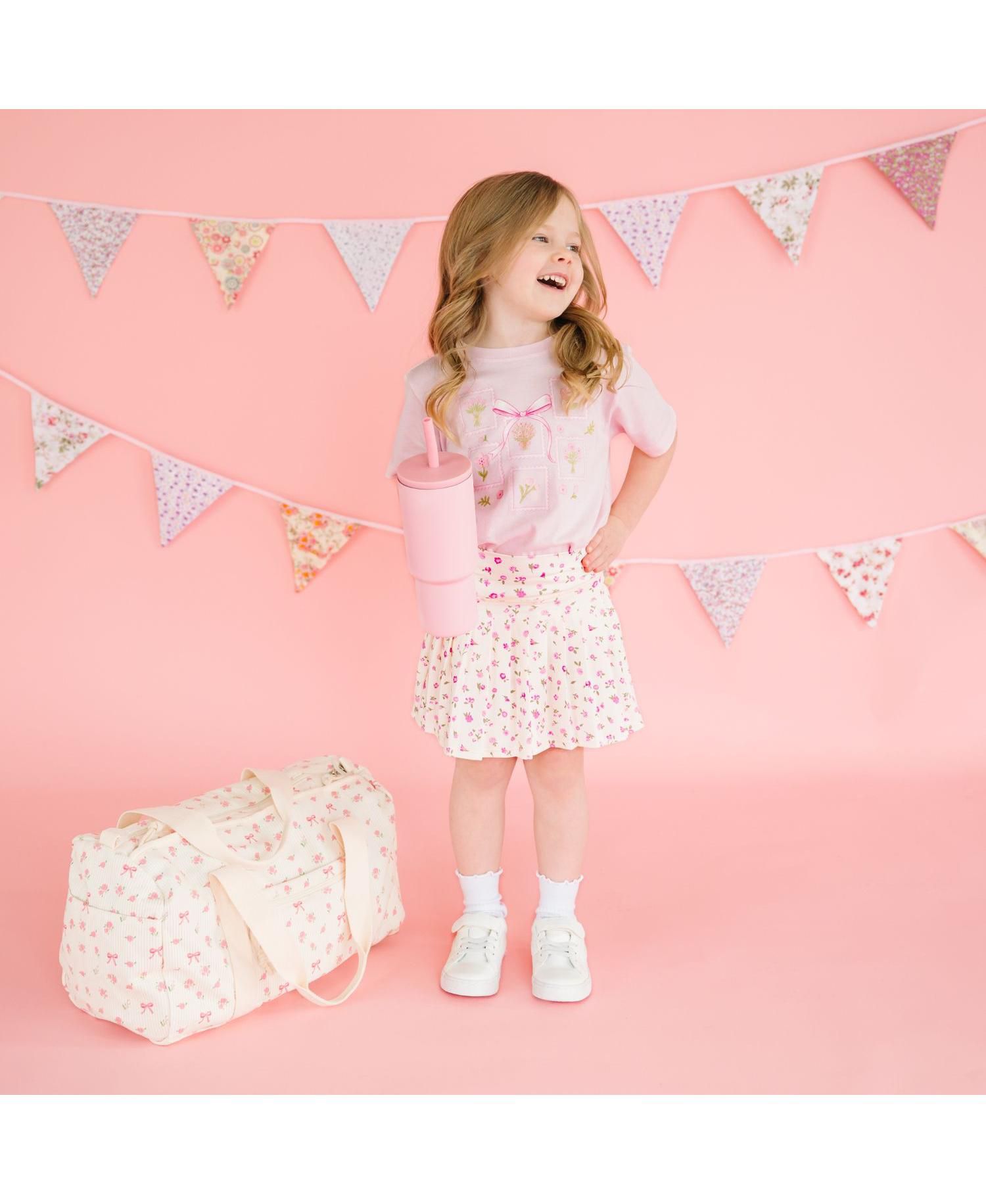 Girls Ditsy Floral Athletic Skirt