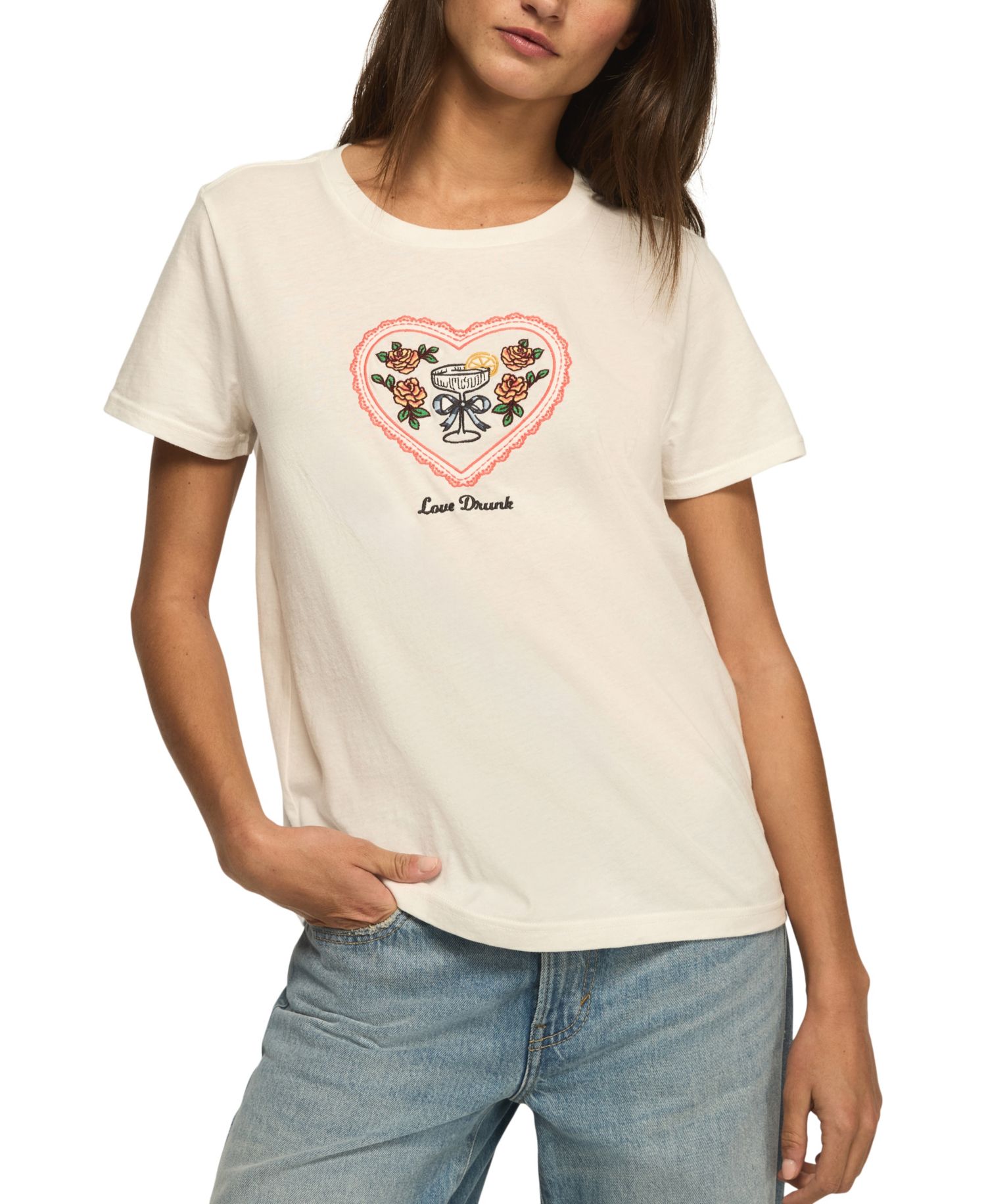 Women's Love Drunk Classic Crewneck T-Shirt