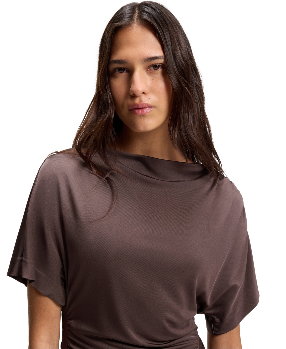 Boss by Hugo Women's Slim-Fit Gathered Detail Jersey Dress