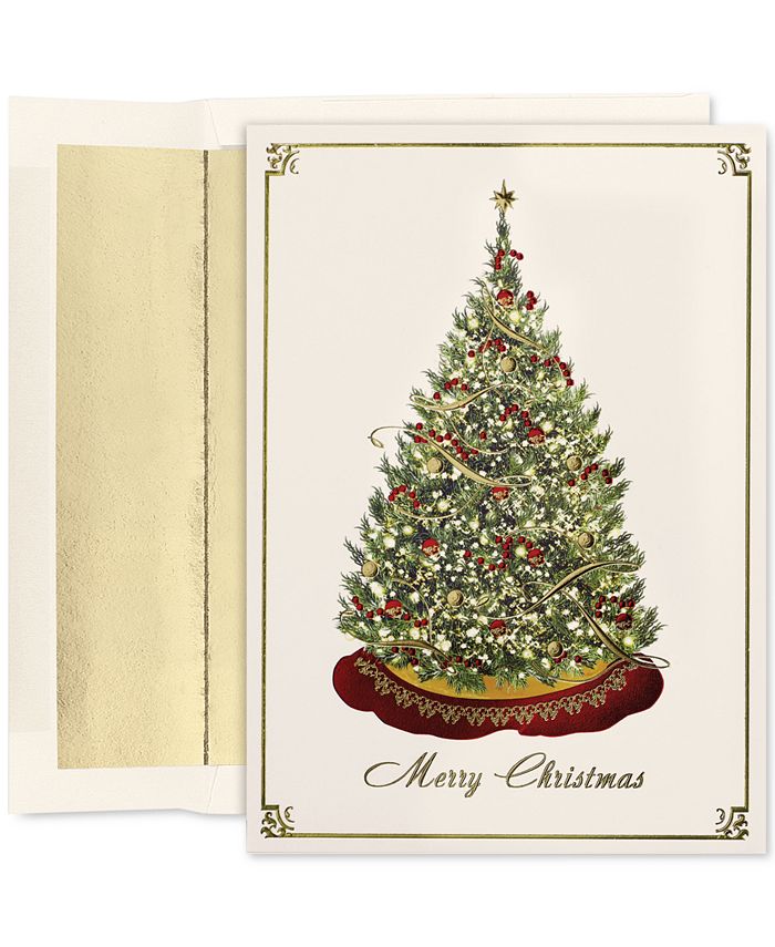 Masterpiece Studios Cards Elegant Tree Set of 16 Boxed Greeting Cards ...