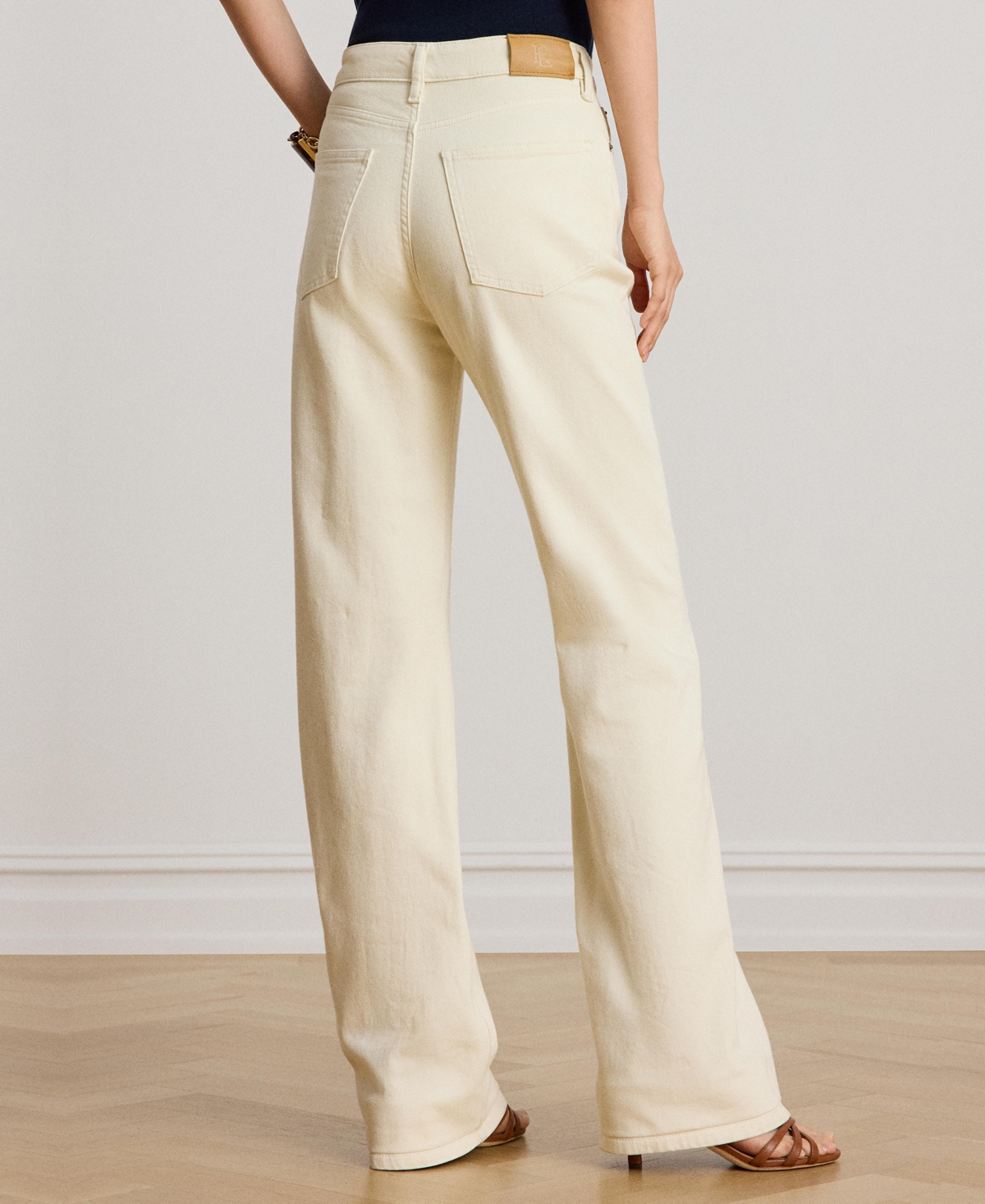 Lauren Ralph Women's High-Rise Straight Leg Denim Jeans