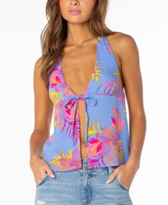 Women's Fairweather Printed V-Neck Top
