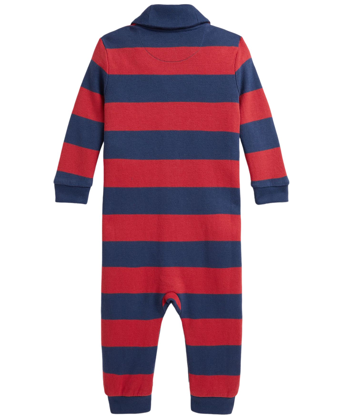 Детский комбинезон Polo Ralph Lauren с длинным рукавом для малыша, цвет: Красный / Тёмно-синий — фото 2