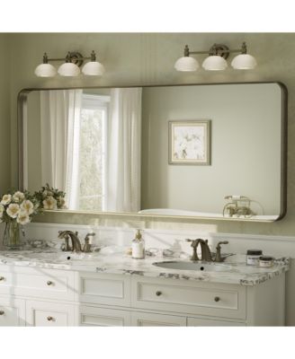  High-Strength Tempered Glass and Aluminum Alloy Framed Wall Decor Bathroom Vanity Mirror in Brushed Bronze