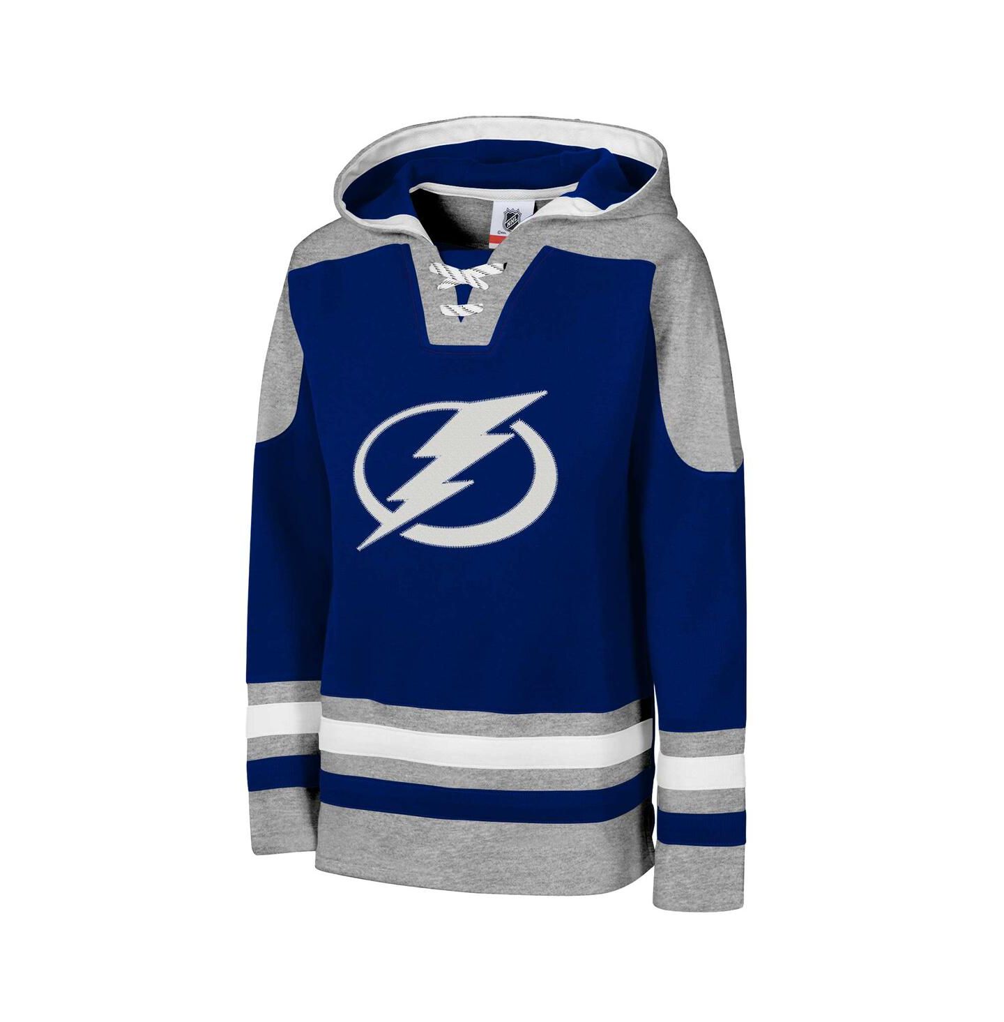 Детское худи Outerstuff Blue Tampa Bay Lightning Ageless Must Have Home V-Neck Pullover — фото 2