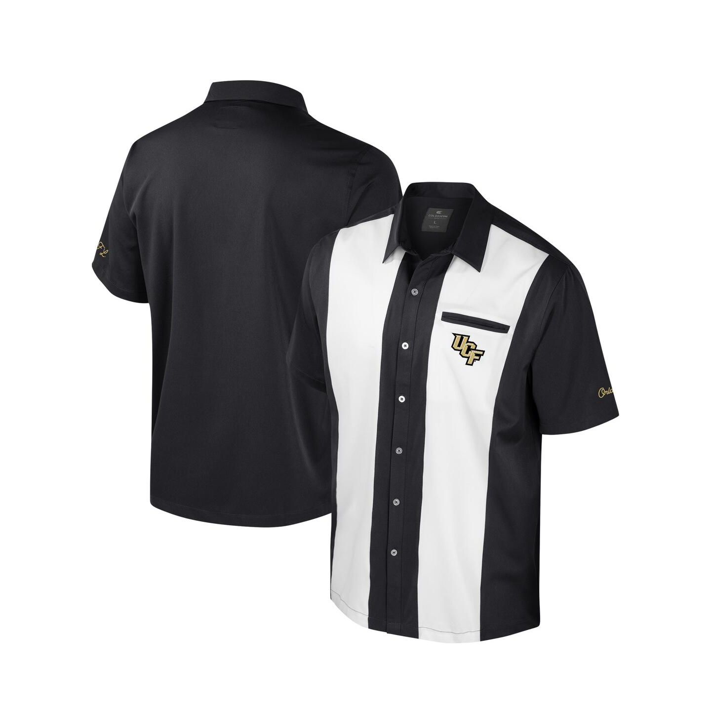 Мужская рубашка Colosseum Black UCF Knights Strike Bowling Button-Up — фото 1