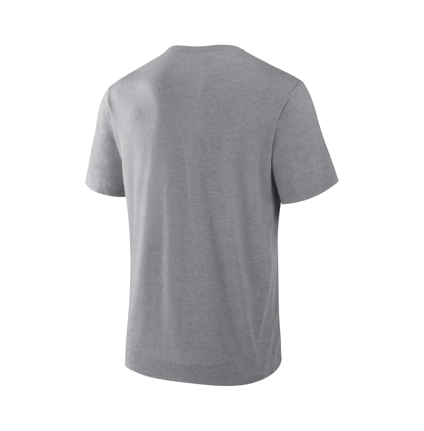 Мужская футболка Fanatics Heather Gray Seattle Seahawks Pass Rush Tri-Blend — фото 2