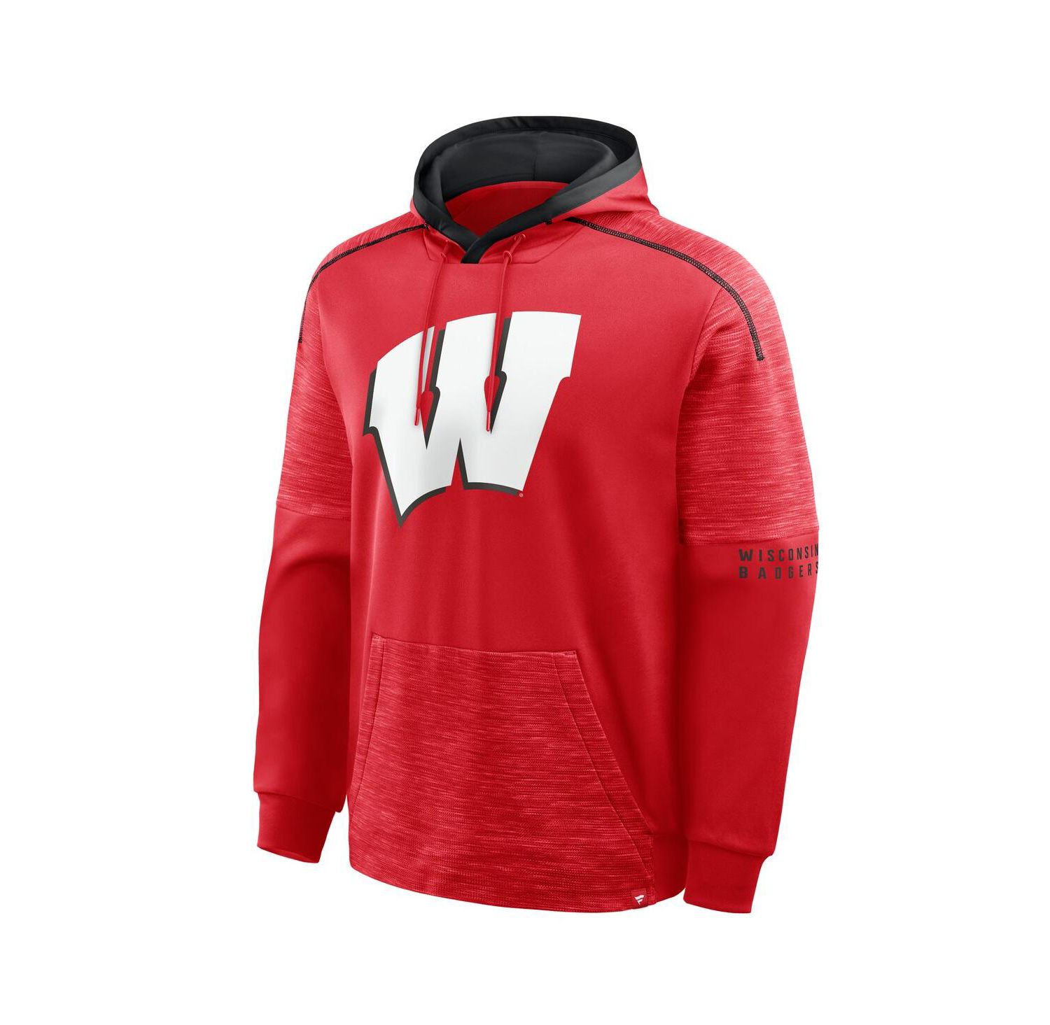 Men's Red Wisconsin Badgers Quad Defender Hoodie