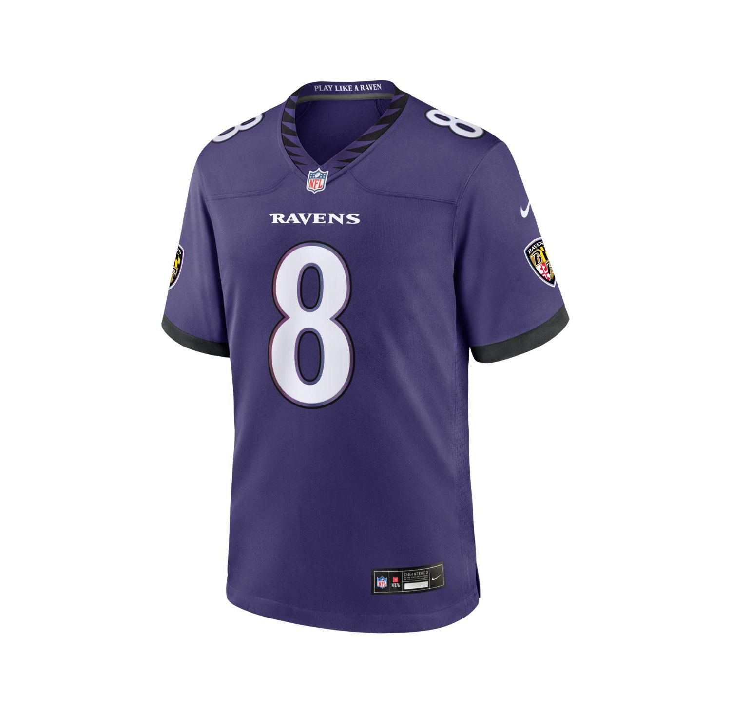 Men's Lamar Jackson Purple Baltimore Ravens Team Game Jersey