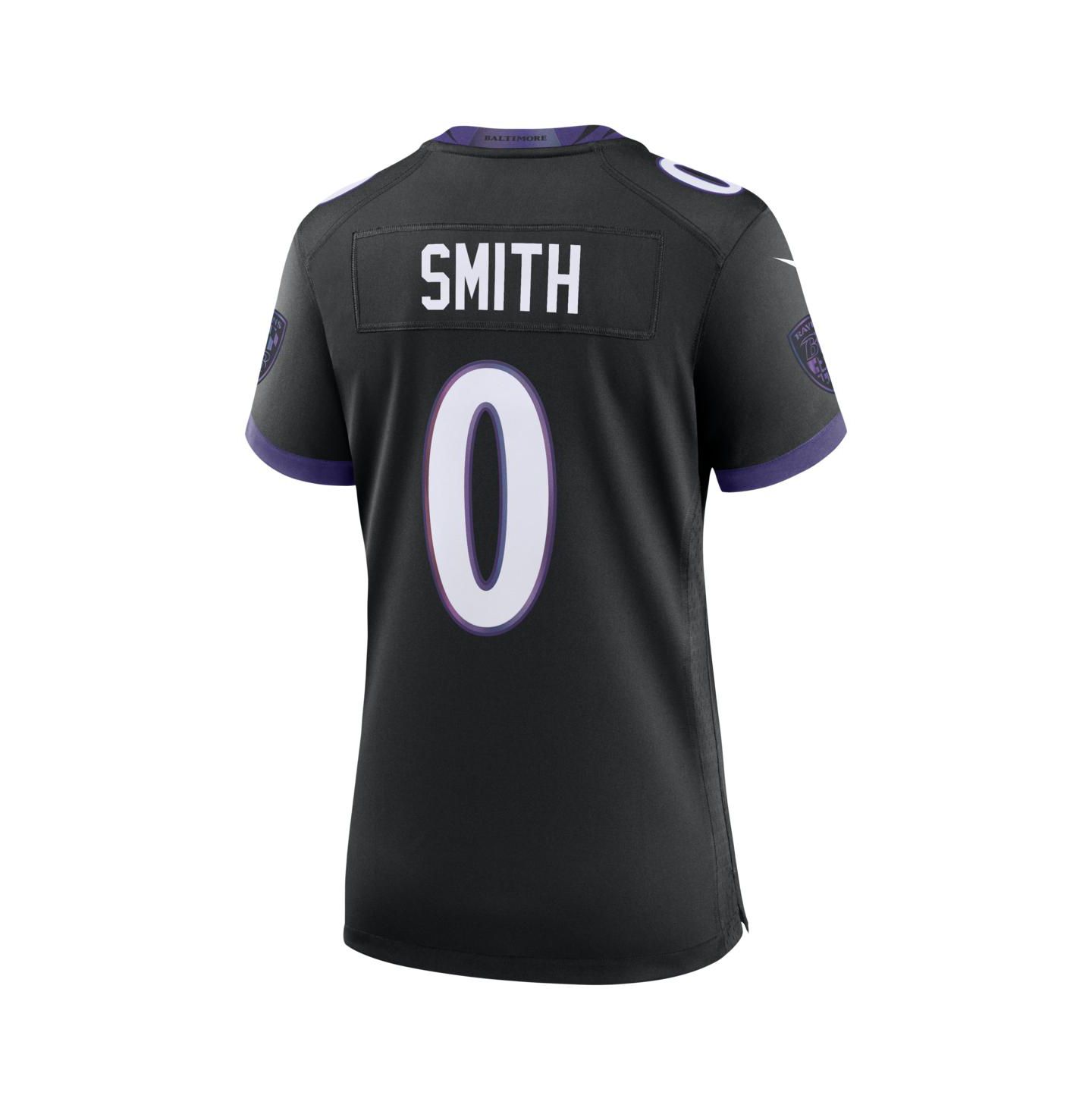 Женский топ Nike Roquan Smith Black Baltimore Ravens Alternate Game Jersey — фото 3