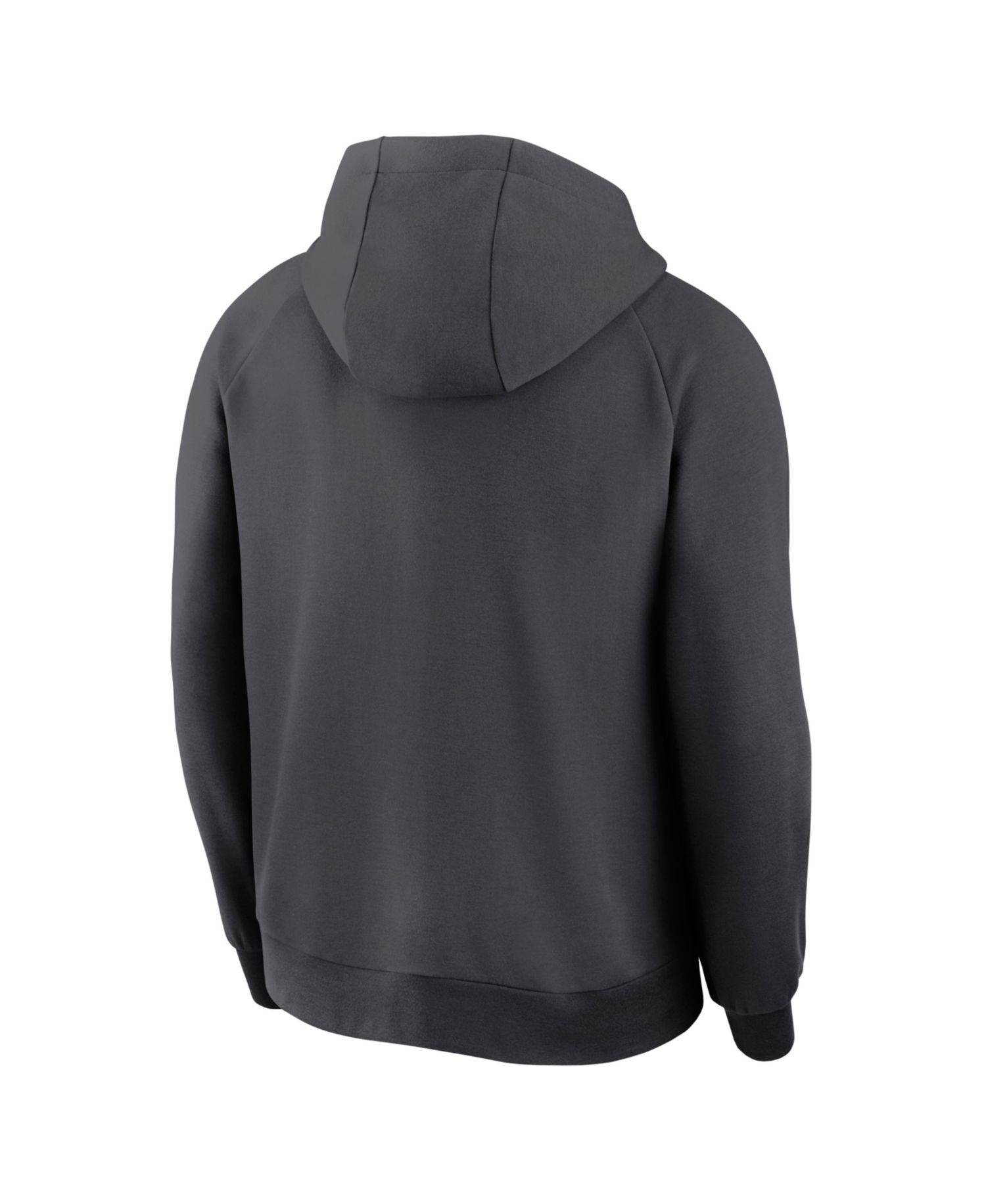 Men's Anthracite San Francisco Giants Authentic Collection Player Raglan Dri-FIT Full-Zip Hoodie