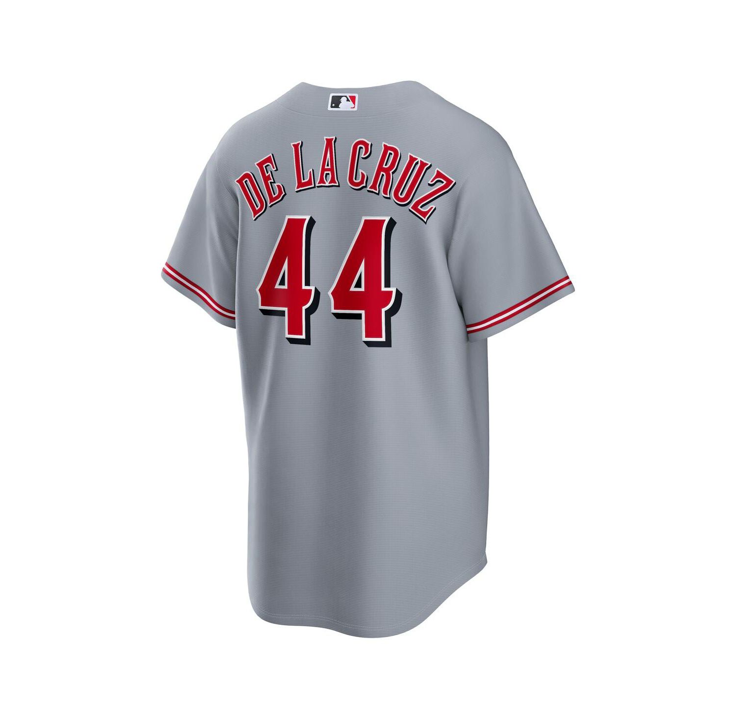 Men's Elly De La Cruz Gray Cincinnati Reds Road Replica Jersey