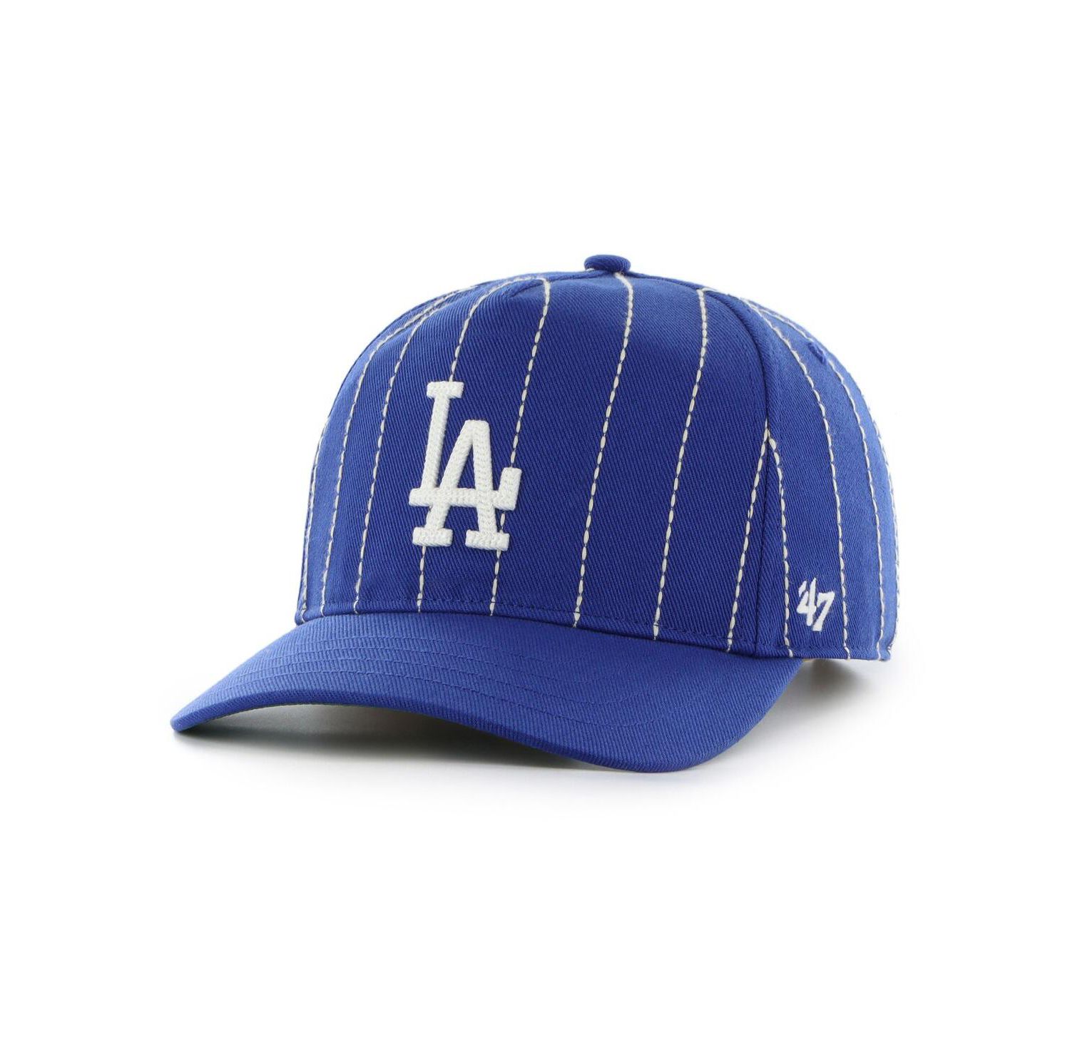 Men's x Rawlings Royal Los Angeles Dodgers Pinstripe Hitch Adjustable Hat