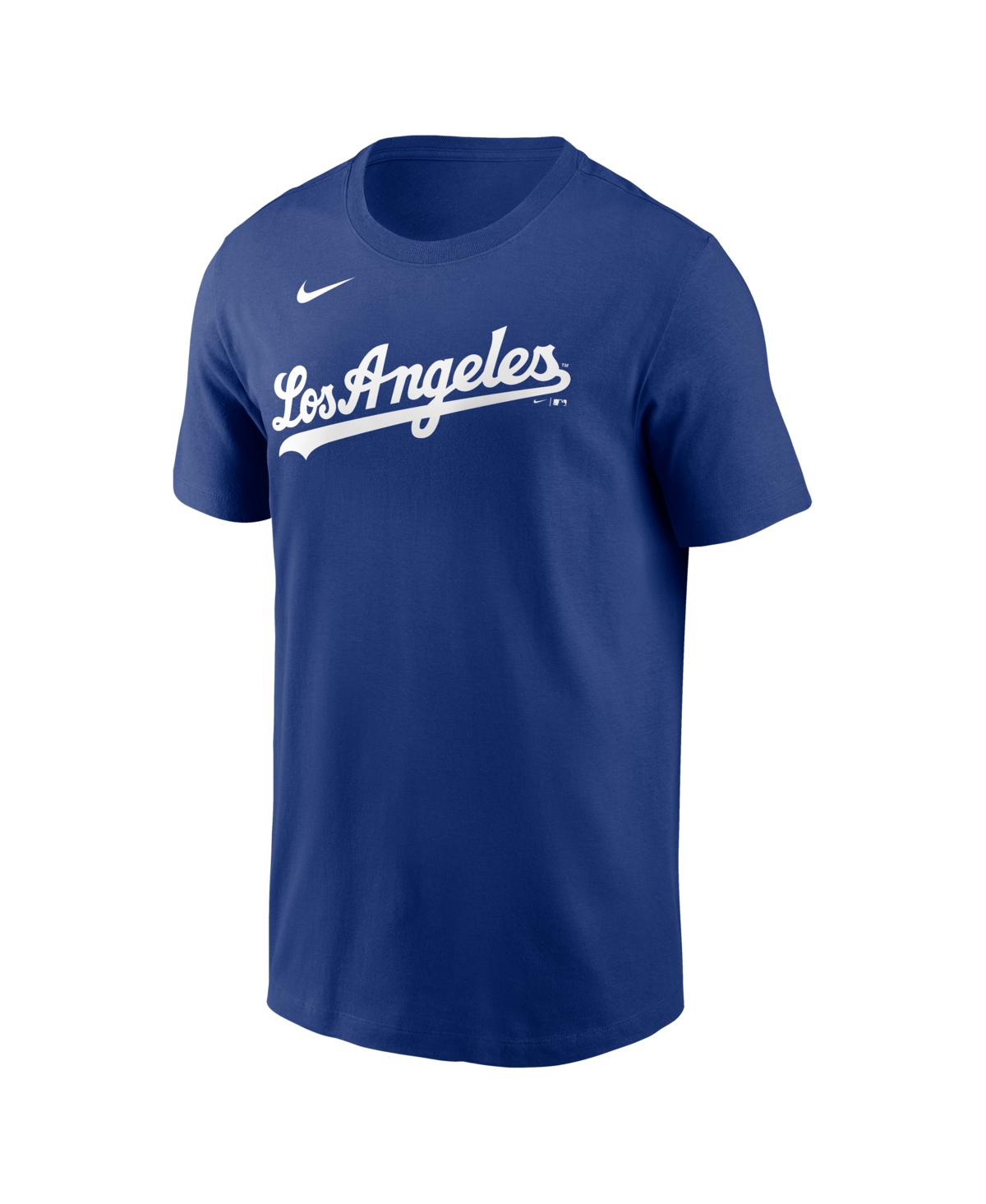Nike Men's Shohei Ohtani Royal Los Angeles Dodgers Alternate Wordmark T-Shirt