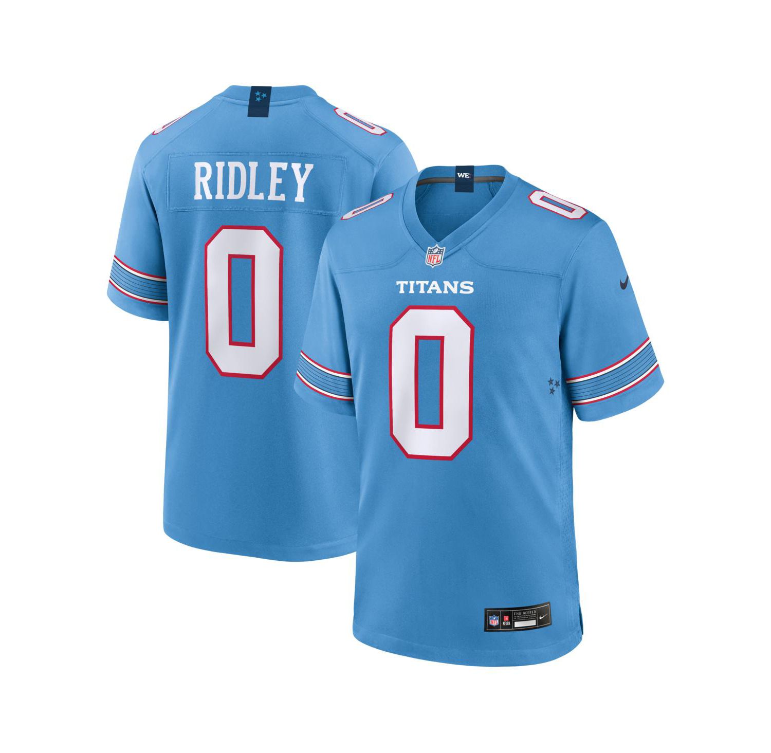 Men's Calvin Ridley Light Blue Tennessee Titans Game Jersey