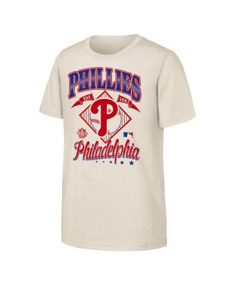 Big Boys and Girls Natural Philadelphia Phillies Triple Hit T-Shirt