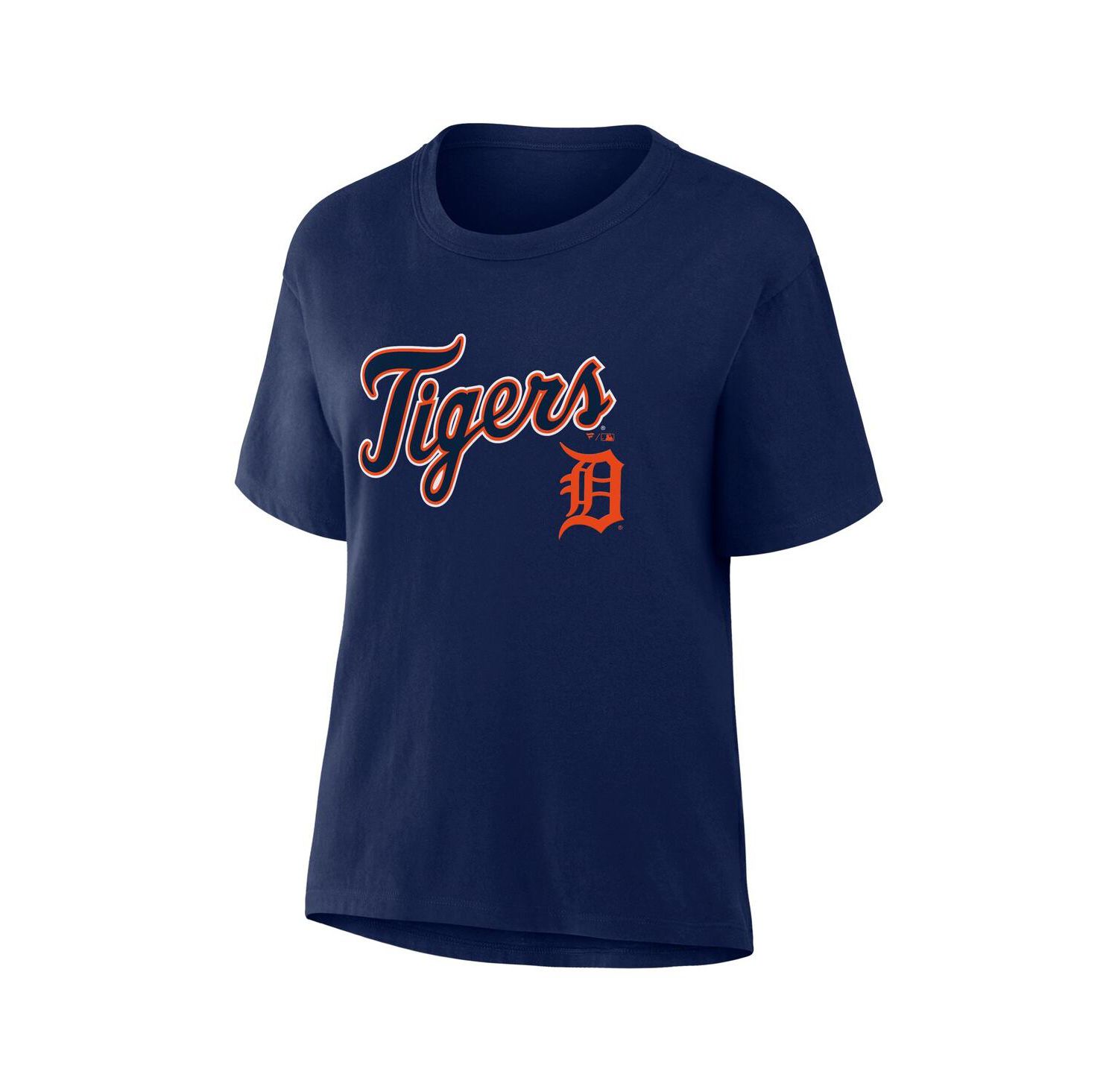 Women's Navy Detroit Tigers Lockup Legacy T-Shirt