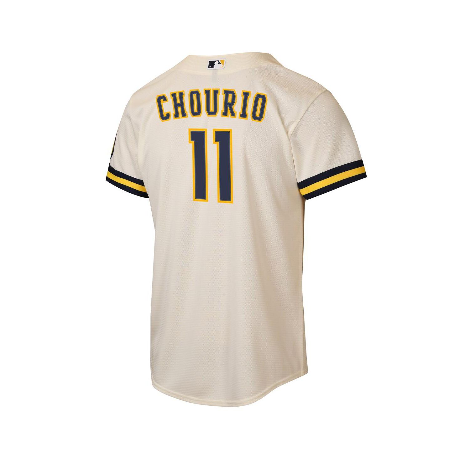 Big Boys and Girls Jackson Chourio Cream Milwaukee Brewers Home Stadium Jersey
