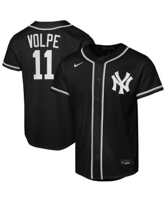 Big Boys and Girls Anthony Volpe Black New York Yankees Fashion Replica Player Jersey